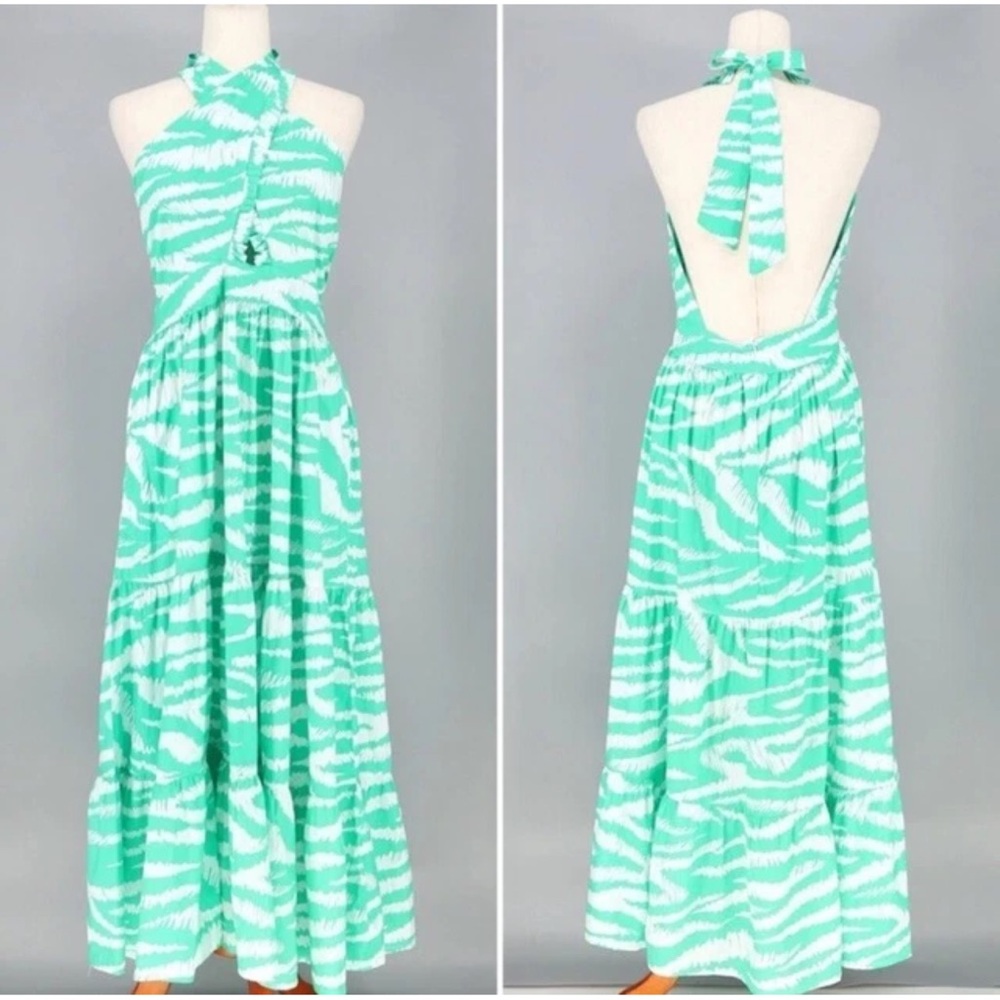 Oliphant halter maxi dress XS
